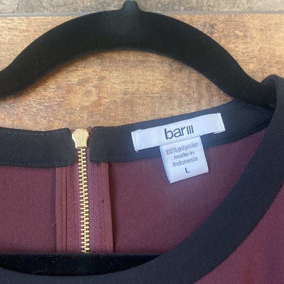 BARIII LARGE BURGUNDY DRESS - Picture 3 of 5